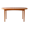 Teak dining table with round corners
