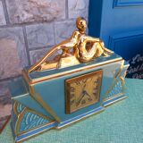 Elegant Art Deco clock and the pheasant