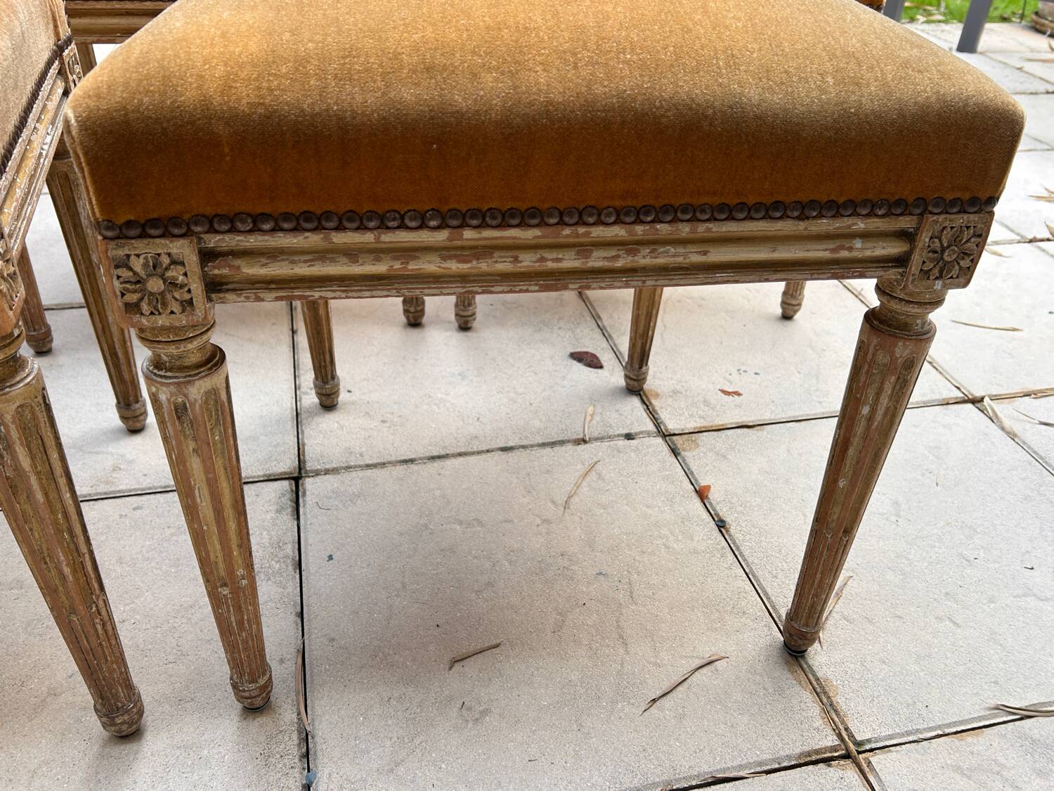 Set of 14 Louis XVI style chairs