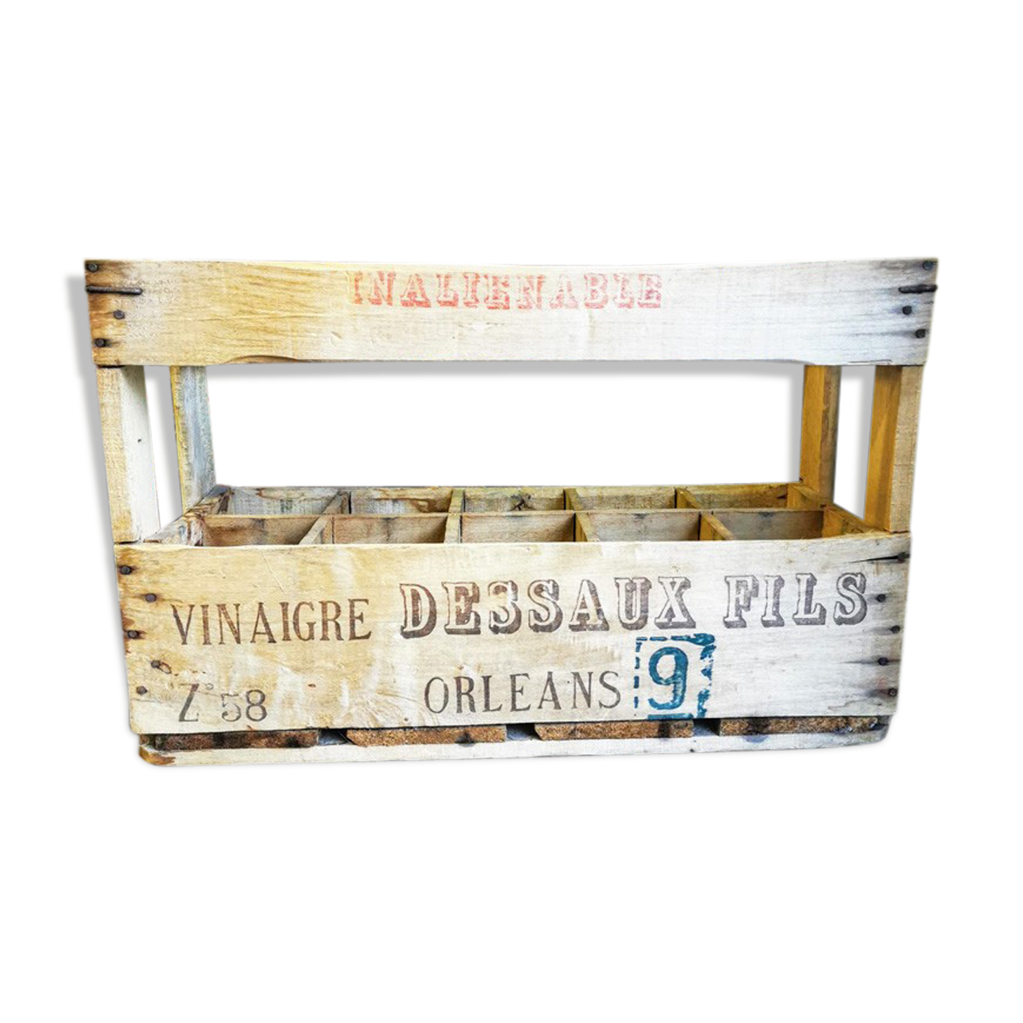 Wooden bottle buddy crate