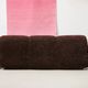 Brown velvet and chrome sofa, designed by Adriano Piazzesi, Italy, 1980s.