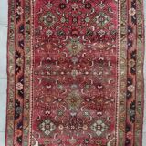 Grand Persian Carpet Hamadan – Floral "All-Over" Design – 202 x 116 cm