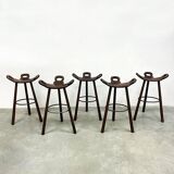Vintage Spanish barstools brutalism Marbella