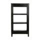 Vitrine centrale noire en bois