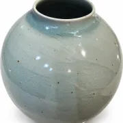 Grand vase boule en grès émaillé céladon – Le Cep, Villenauxe-la-Grand