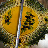 Ceramic plate Vallauris - Pierced decoration Olives - 1950s