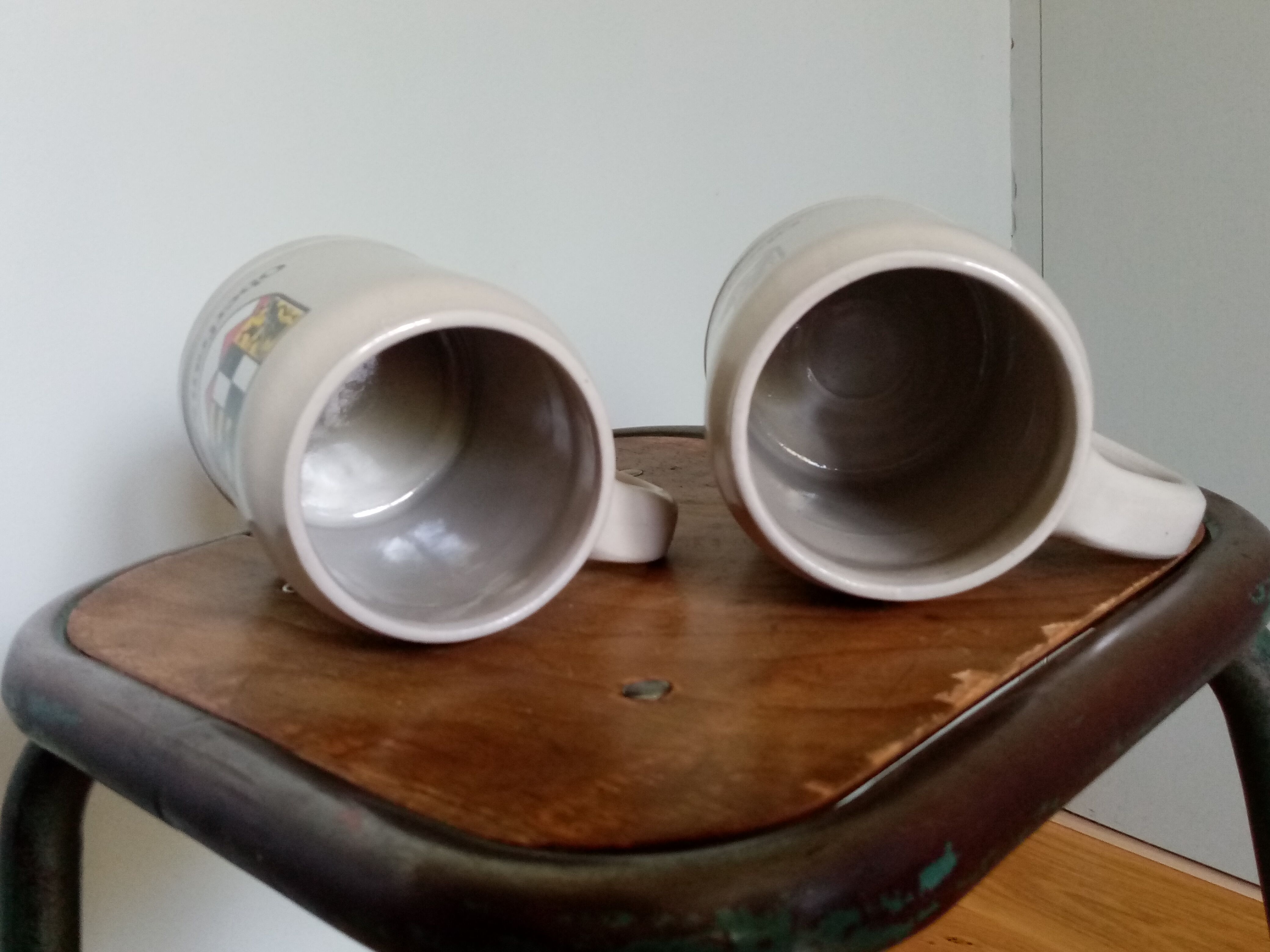 2 West Germany Oberfranken beer mugs