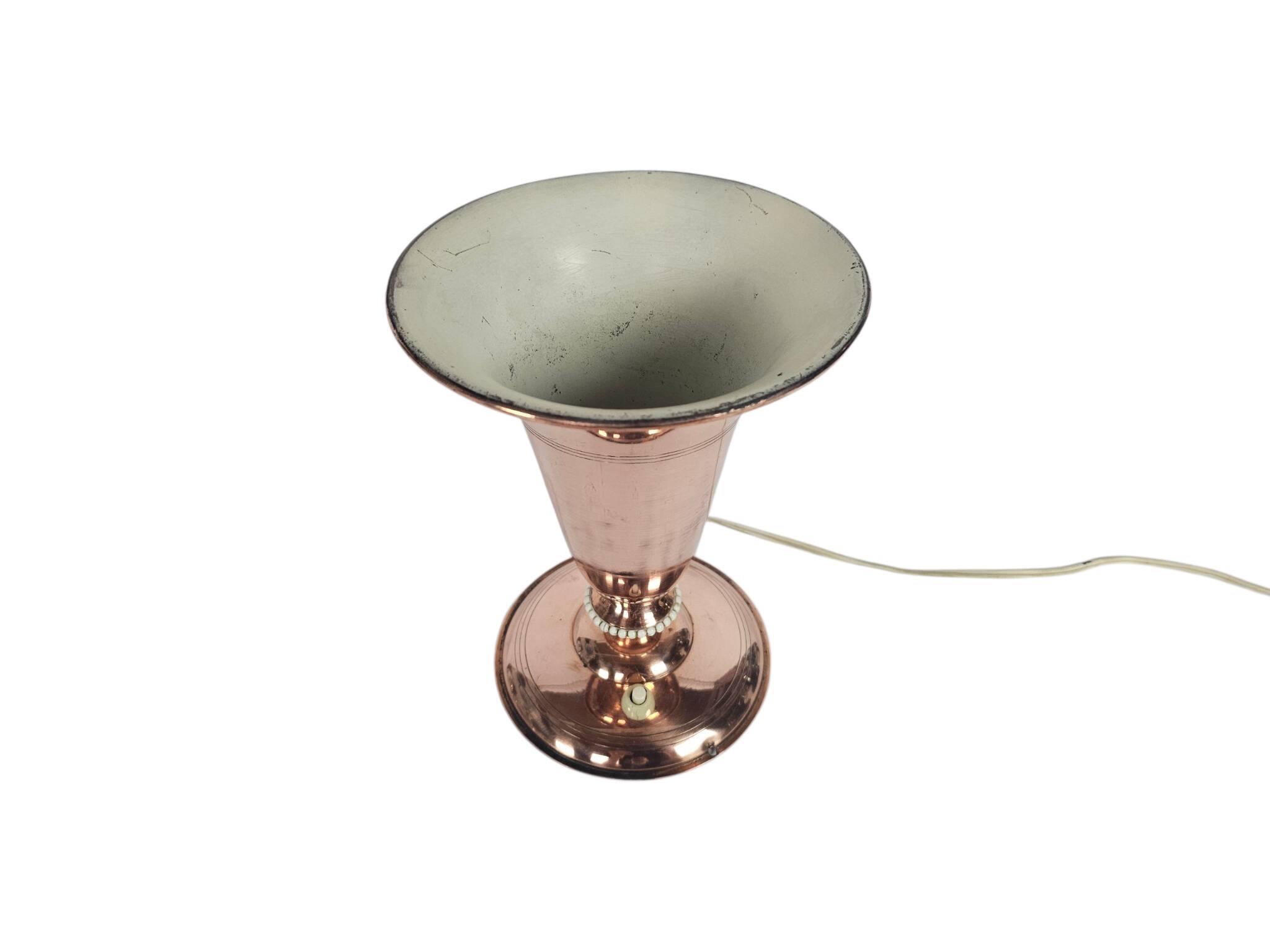 Art Deco - Goblet lamp - copper - Uplighter - Holland - 1st half of the 20t