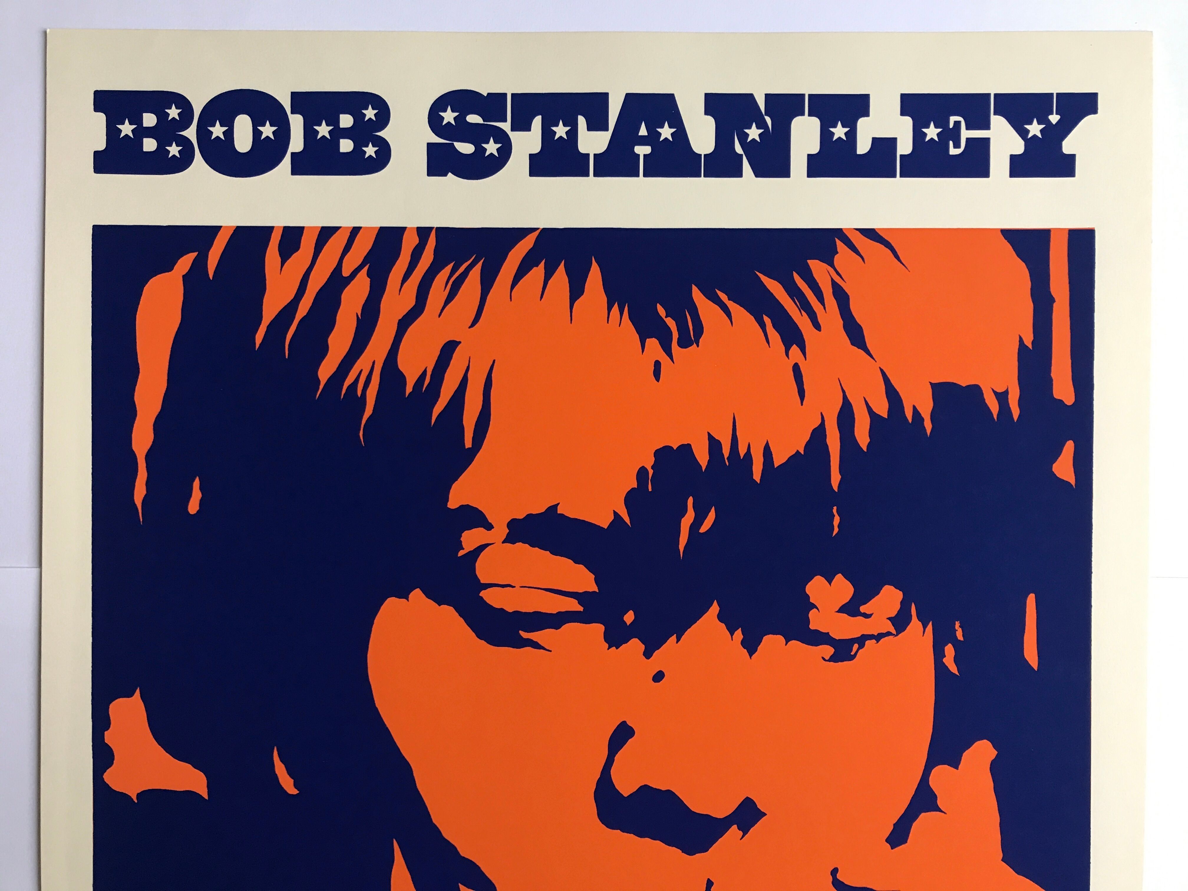 Original silkscreen poster by Robert Stanley, Brian Jones, 1965