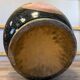 monumental terracotta vase, lacquered and enameled