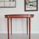 Table ovale marquetée fabrication allemande sohn & cie
