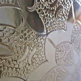 Algerian brass tray vintage mid 20th century