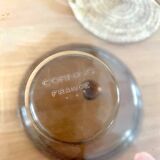 Vintage smoked glass casserole dish Corning France