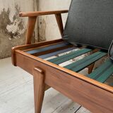 Daybed expandable Scandinavian 2-seater bench