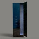 Satin black vintage wardrobe 1970
