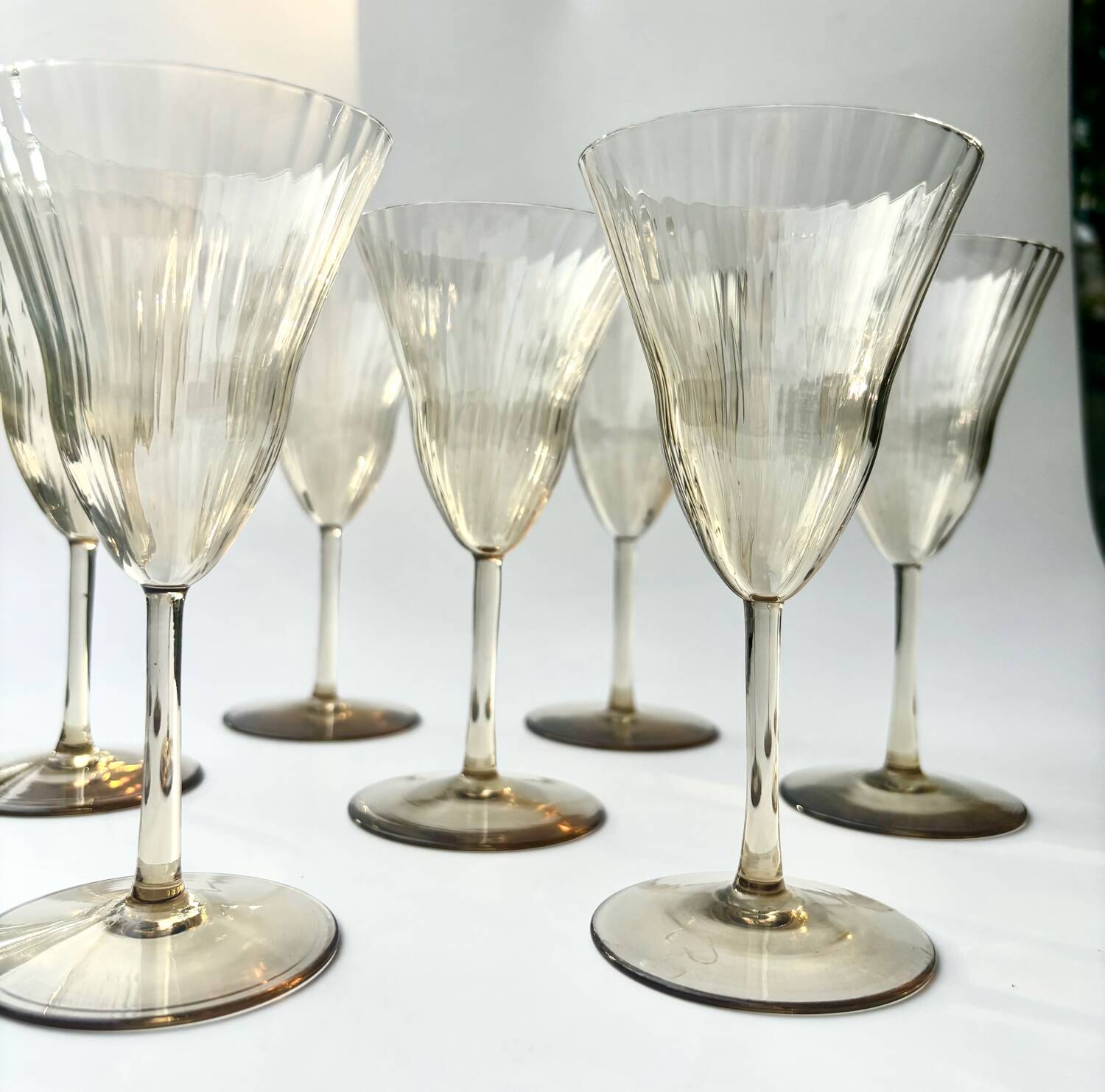 Verres style Gallée