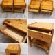 2 tables de chevet vintage en bois