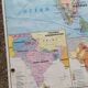 Old school map MDI Indian Union Pakistan Ceylon / Japan Korea