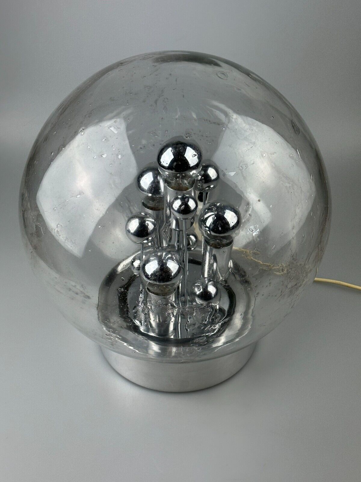 60s 70s table lamp ball lamp Doria "Big Ball" glass space age design