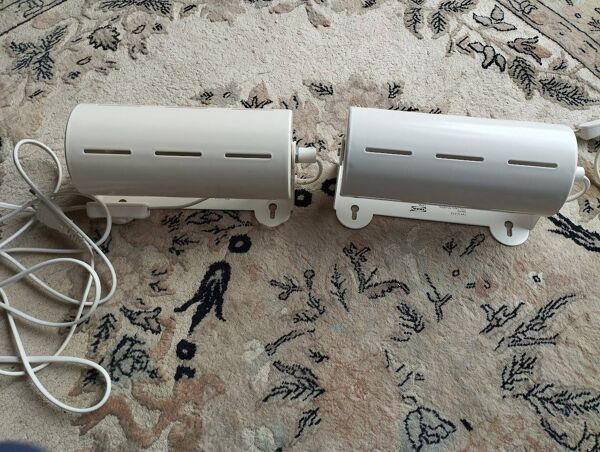 Duo d’appliques SMYG – IKEA Modèle Typ V1013 – design années 2000 – écru