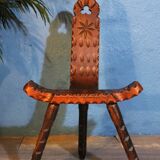 Brutalist tripod chairs 1960