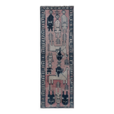 Vintage Turkish Oushak Rug Handwoven 104x320 cm