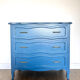 Organic blue chest of drawers