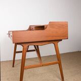 Danish teak desk, model 56, by Arne Wahl Iversen/Vinde Mobelfabrik.