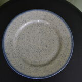 Lot of 6 plates blue speckled Tulowice