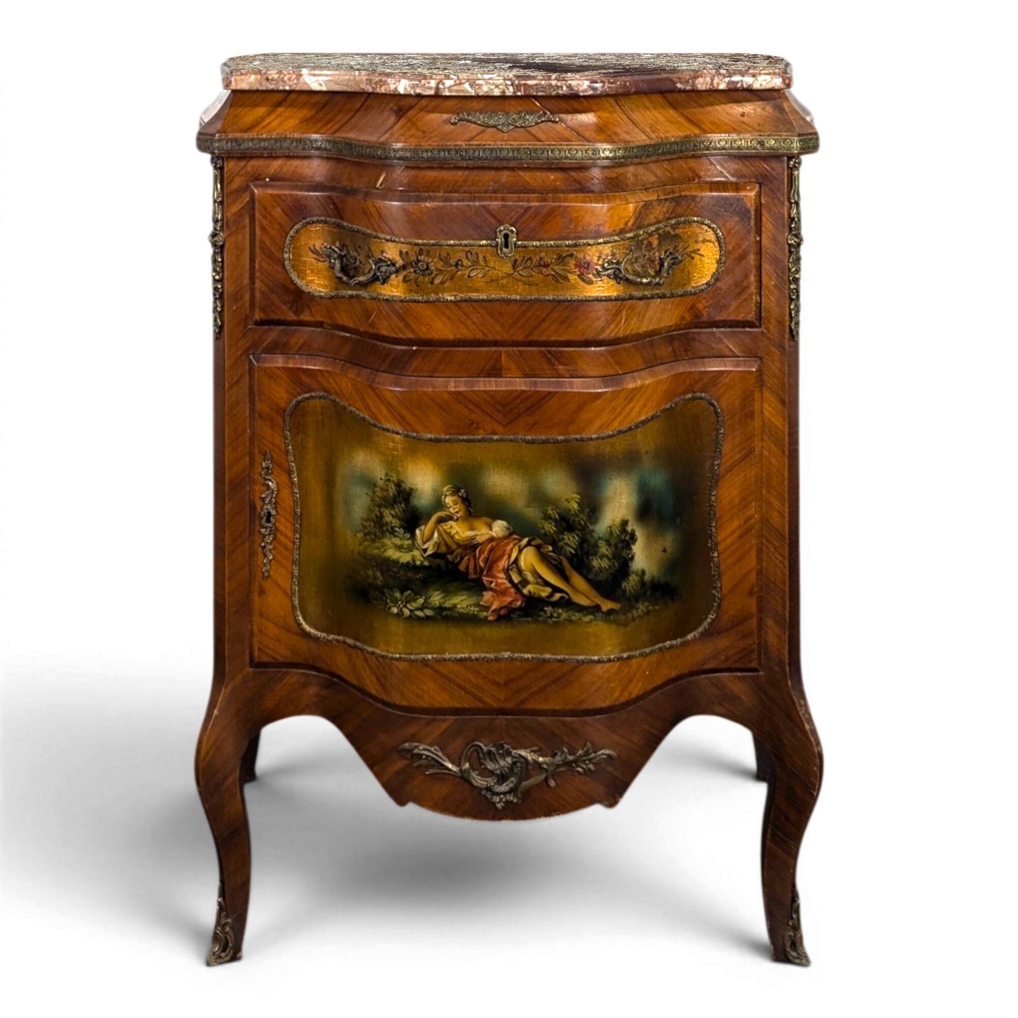 Meuble d'appui vernis Martin de style Napoléon III