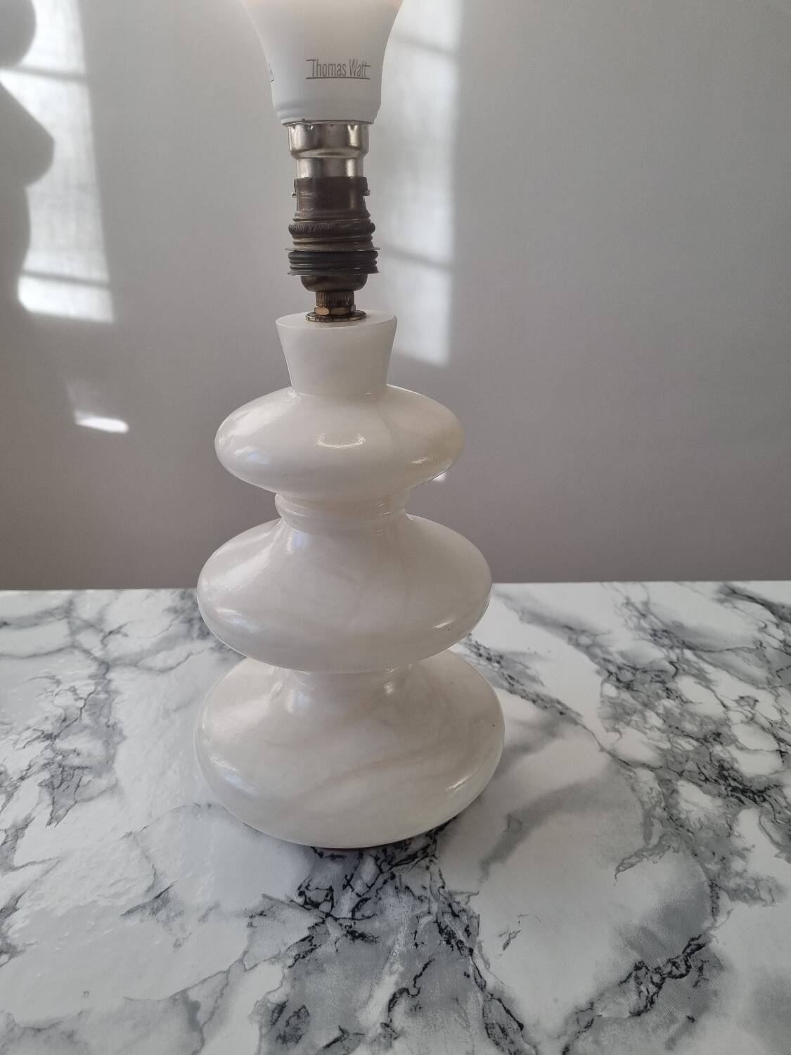 Vintage marble lamp base