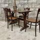 Thonet bar bar troquet bistro table in curved wood and brass 1930
