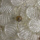 Large Murano Glass Flower Flush Mount Ceiling Light Attributed to Segu