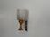 Mid-century glass and brown metal wall light, 1960, Italy