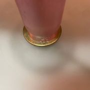 Lampe de table en verre de Murano rose des années 1980