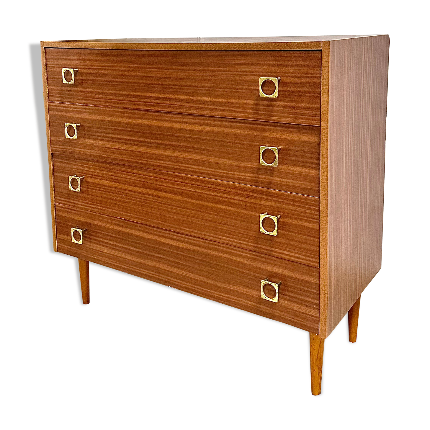 Vintage chest of drawers bobbin feet