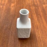 Brutalist porcelain vase from mid-century Wunsiedel Bavaria Porcelain, 1960s.