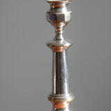 Silver metal chandelier