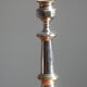 Silver metal chandelier