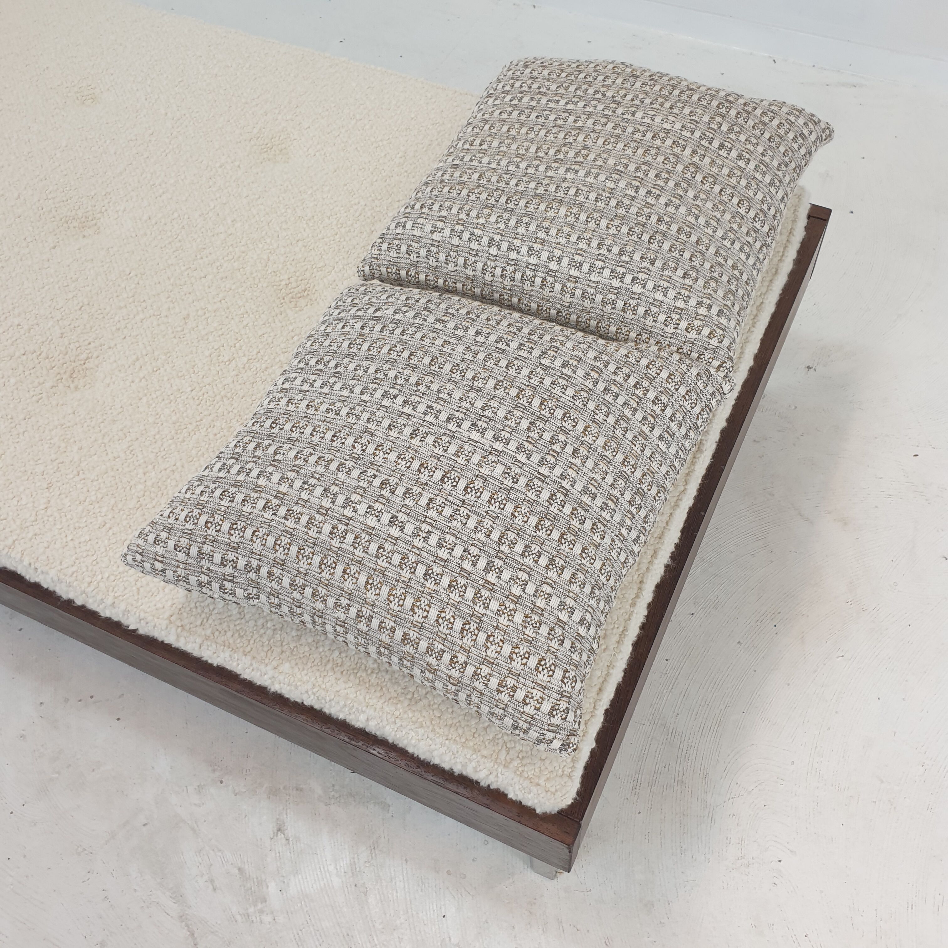 Wengé Daybed with Dedar Cushions and Bolster, 1970s