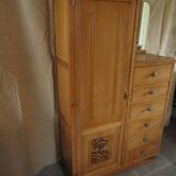 Asymmetrical wardrobe.