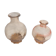 Pair Old Carafe ART DE CO Glass Rose Art of Vintage Table