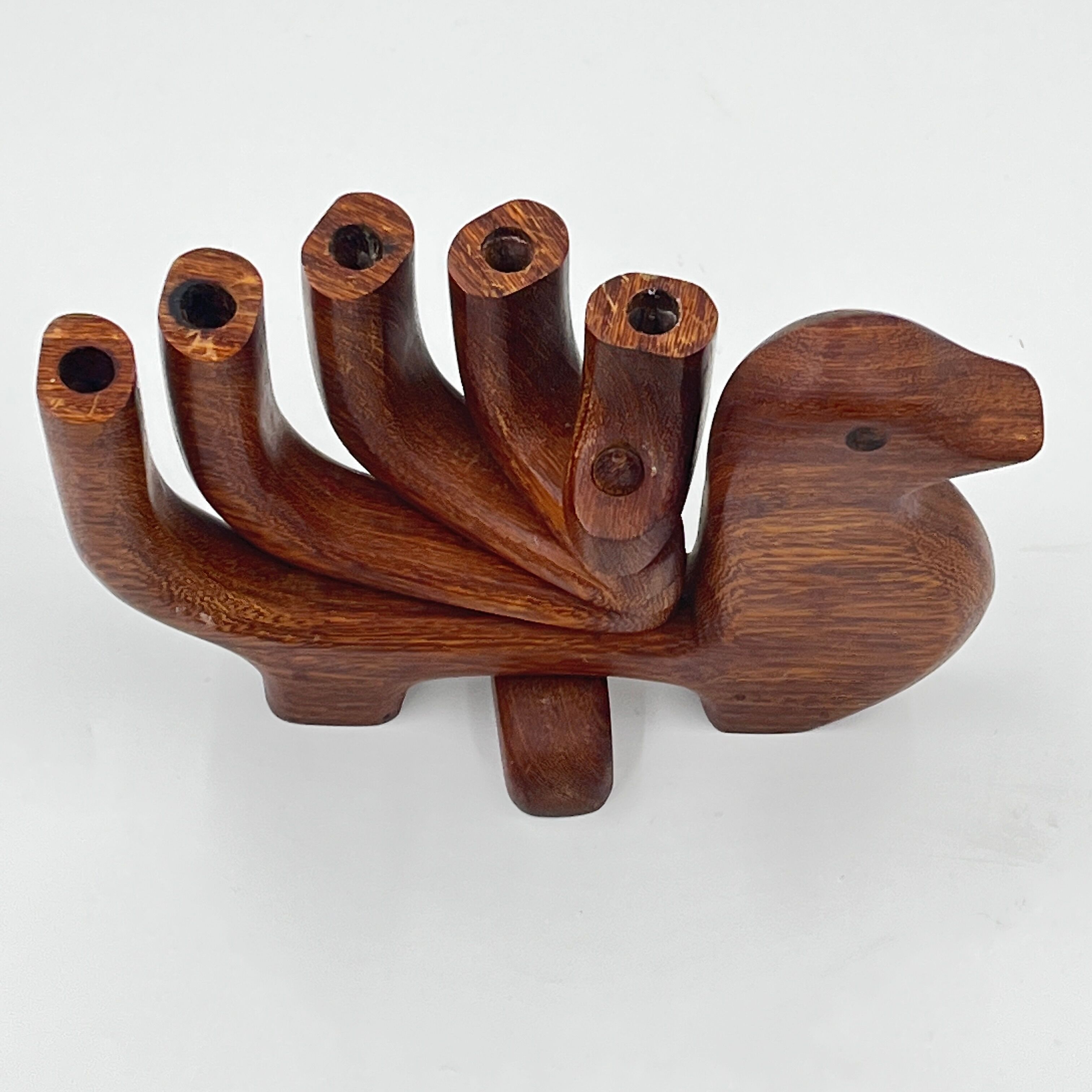 Scandinavian wooden candle holder
