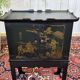 Small painted pine buffet from the 1950s, with Asian decor.
