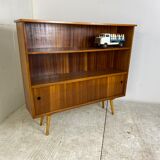 Vintage Mid-Century Teak Book Cabinet, 1950s