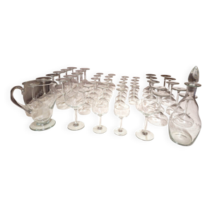 service de verres en