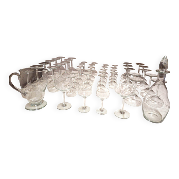 Service de verres en cristal