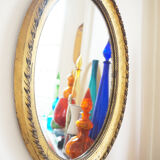 Mirror former oval gold classic 58x48cm