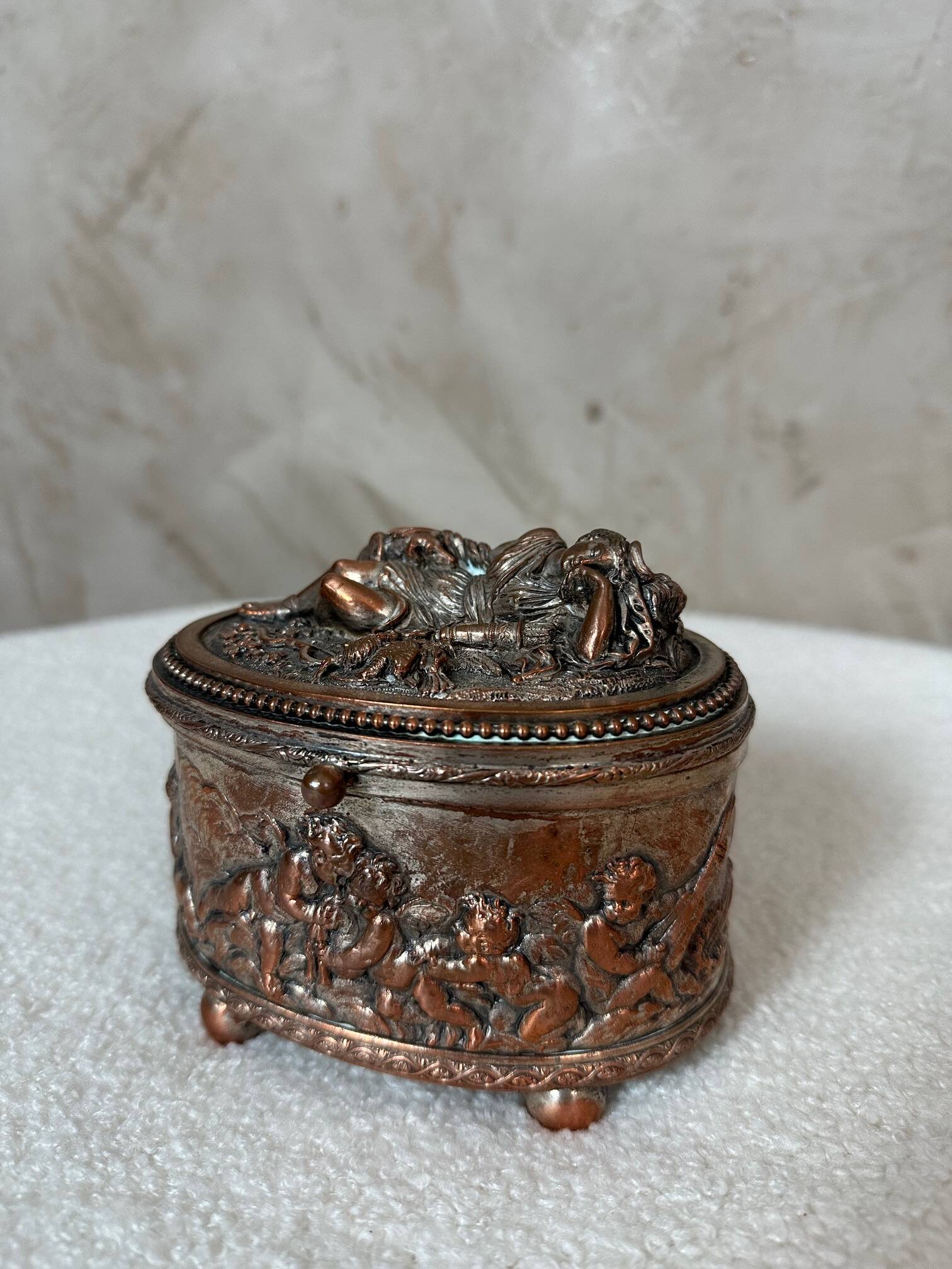 Copper jewelry box