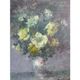 Robert Genicot (1890-1981) oil on canvas "bouquet of yellow roses"